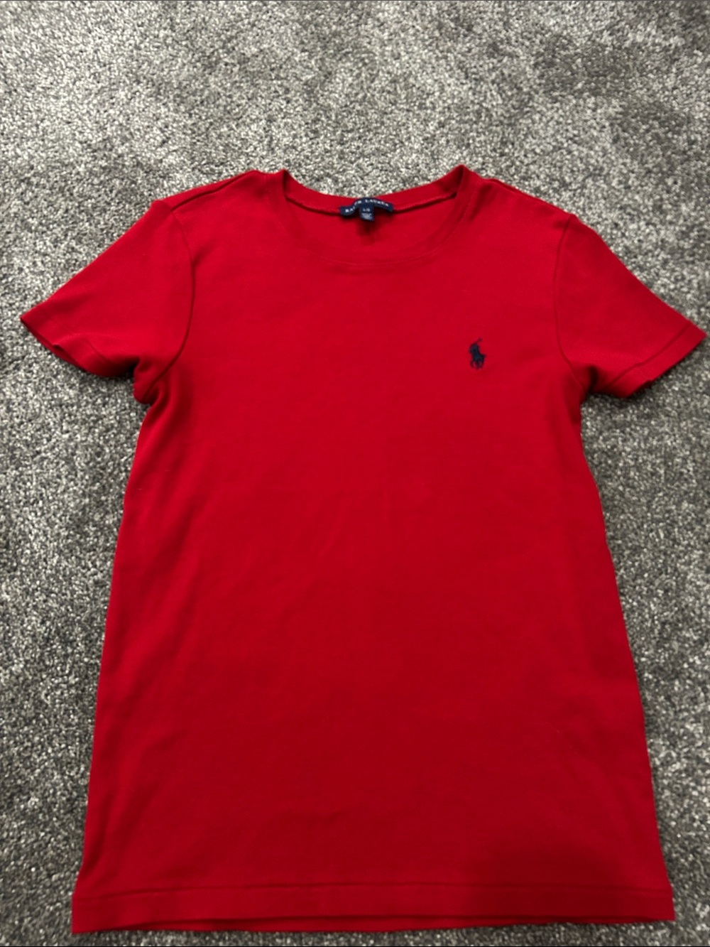 Ralph Lauren Red Short Sleeve Crewneck Tee